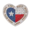 Texas Proud Stepping Stone - Don't Mess with Texas Heart Flag | Decorative Garden Flag for Texas Pride