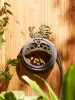 Rustic Rooster Cast Iron Hose Organizer for Garden