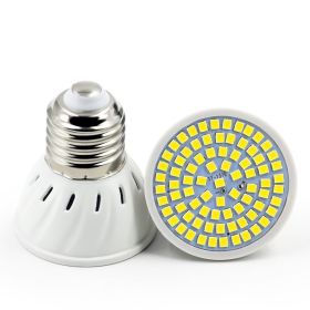 Household Energy-Saving LED Lamp Plastic Material Lamp Cup (Option: Cold white-E27 80  beads 220V)