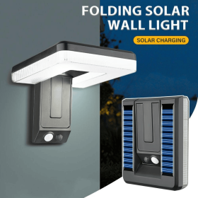 Solar Motion Sensor Outdoor Sconce Lights,LED Waterproof Dusk To Dawn Solar Patio Light,Wireless Modern Wall Mount Lamp Black For Porch Patio Gar (Option: 1Pack)