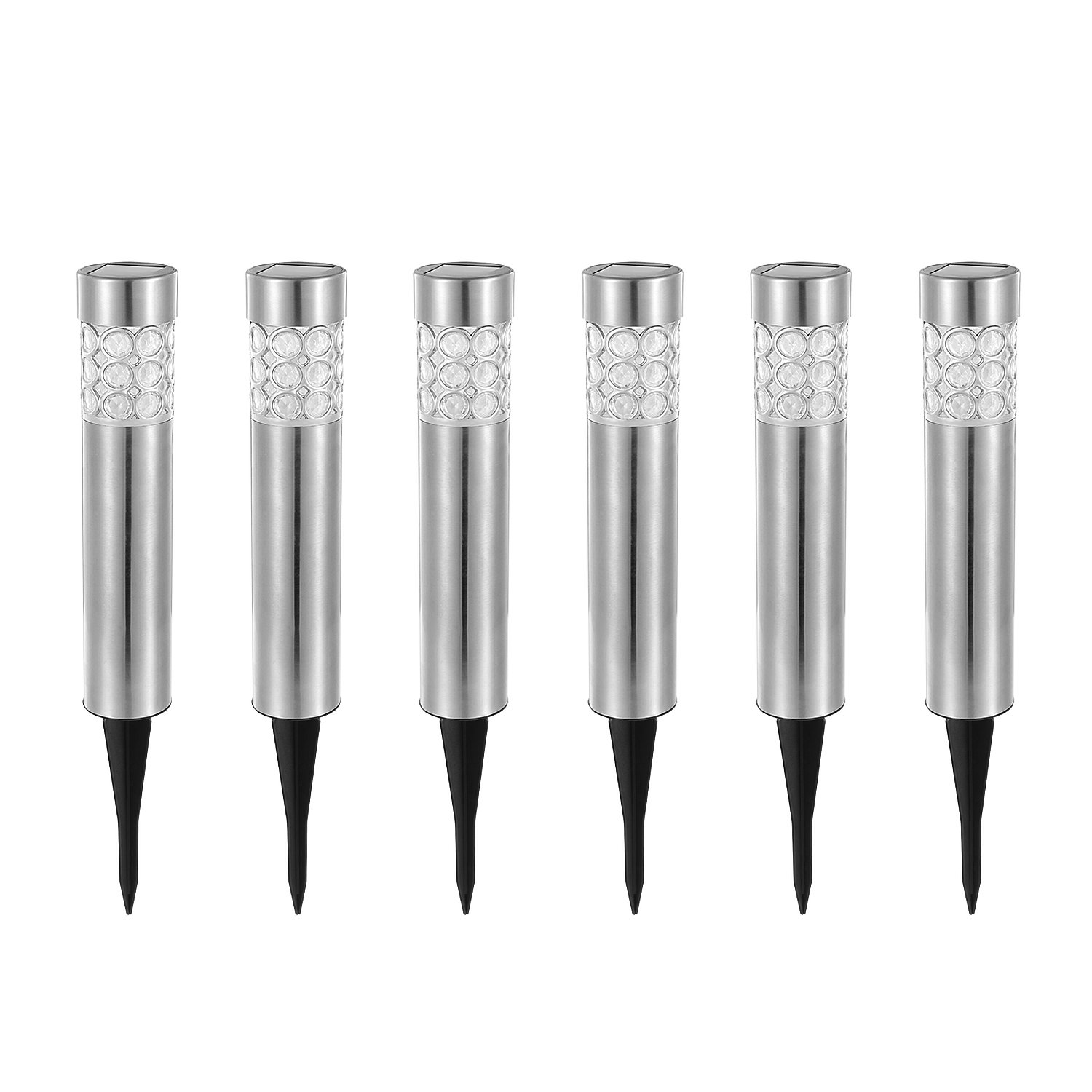 6Pcs Solar Pathway Light IP44 Waterproof 3 RGB Color Changing For Yard Garden Pathway Walkway (Option: 6pcs)
